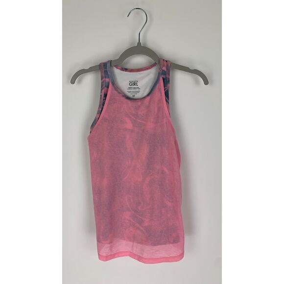 Athleta Girl Limitless Pink Perfect Pair Tank Camisole 2 in 1 Size Small NWT - Picture 1 of 9